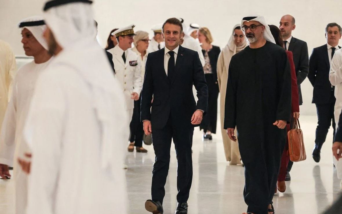 <strong>رئيس دولة الإمارات ونظيره الفرنسي</strong>