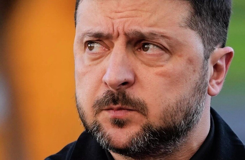 <strong>الرئيس الأوكراني فولوديمير زيلينسكي</strong>