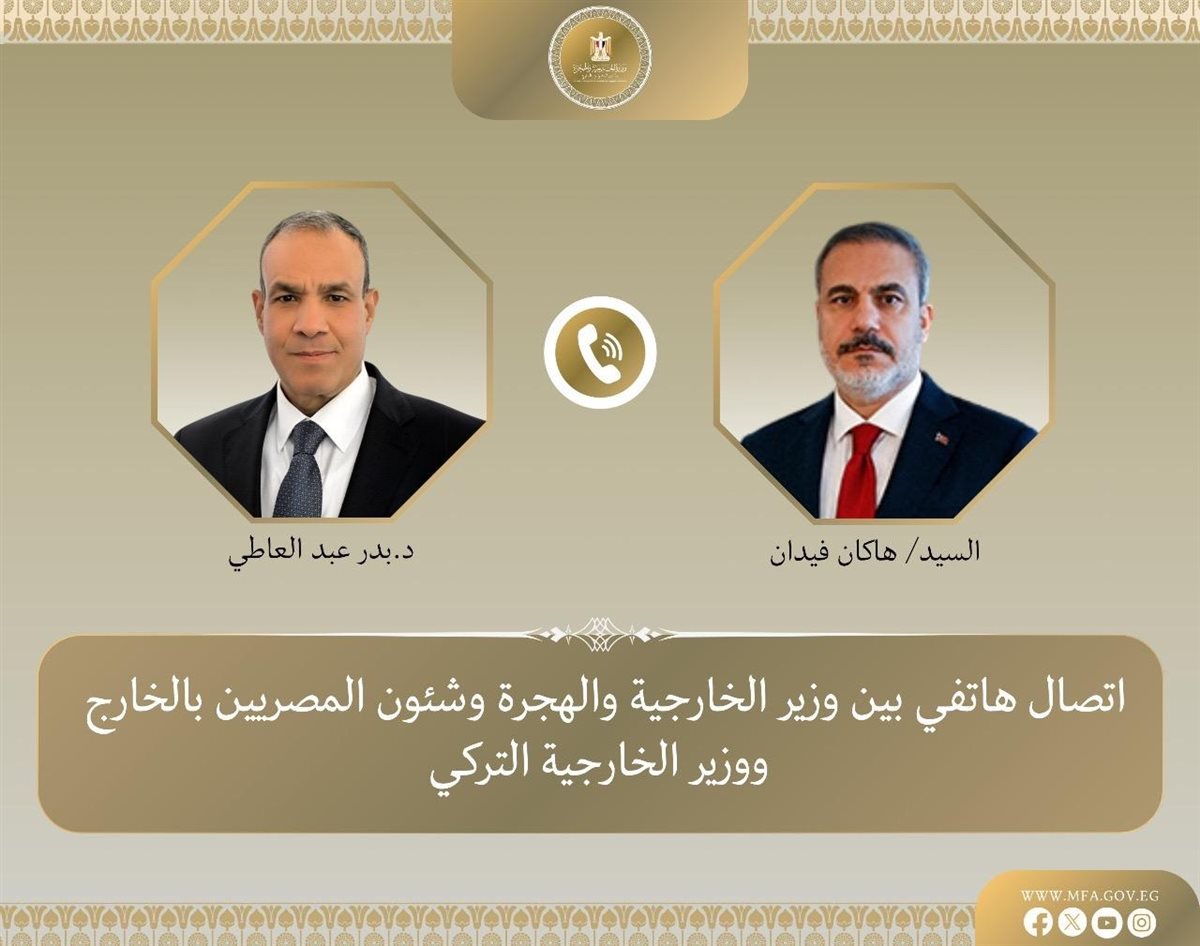 <strong>اتصال هاتفي بين وزير الخارجية ونظيره التركي</strong>