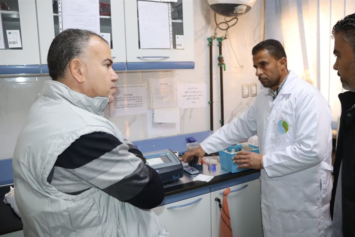رئيس مياه الفيوم يتفقد مأخذ و محطة تنقية مياه الشرب بشرق طامية