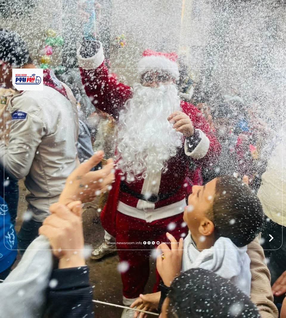 بابا نويل يحتفل برأس السنة في المنيا&nbsp;