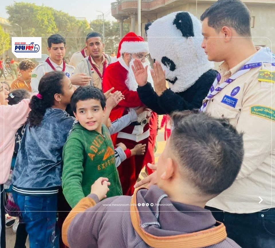 بابا نويل يحتفل برأس السنة في المنيا&nbsp;