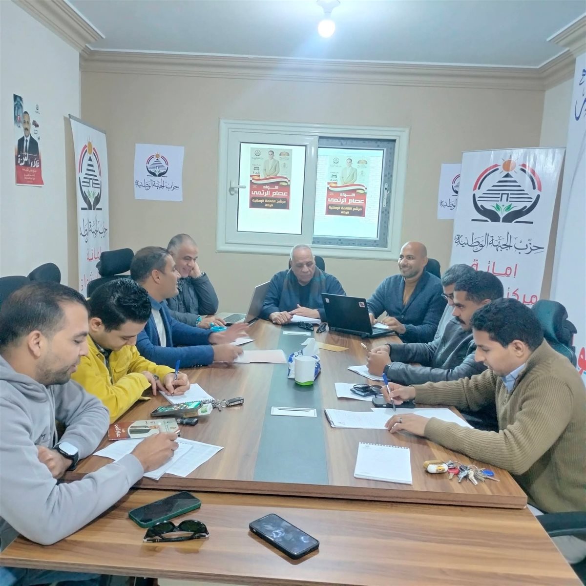 غرفة عمليات الجبهة الوطنية بالفيوم تتابع اليوم الثاني لجولة الإعادة بالدائرة الرابعة