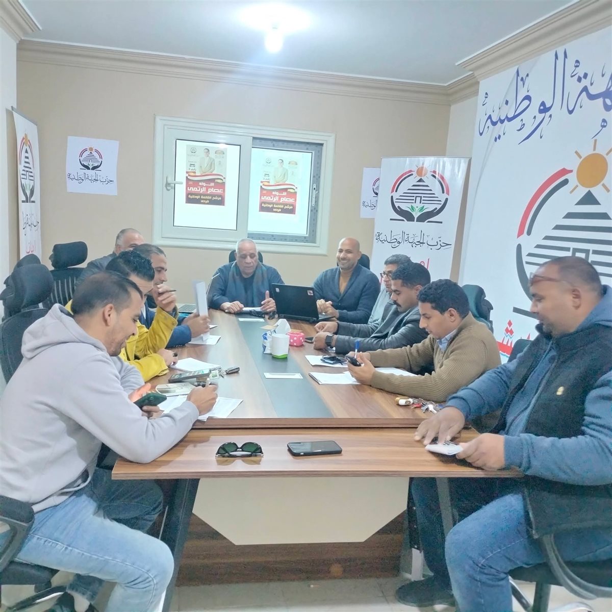 غرفة عمليات الجبهة الوطنية بالفيوم تتابع اليوم الثاني لجولة الإعادة بالدائرة الرابعة