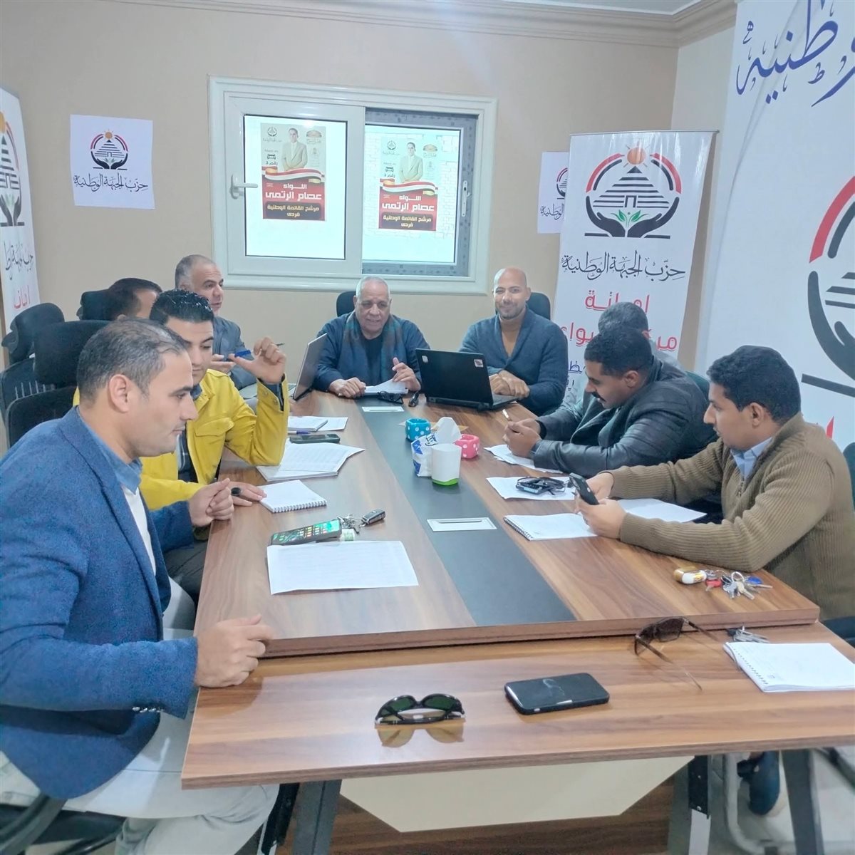 غرفة عمليات الجبهة الوطنية بالفيوم تتابع اليوم الثاني لجولة الإعادة بالدائرة الرابعة