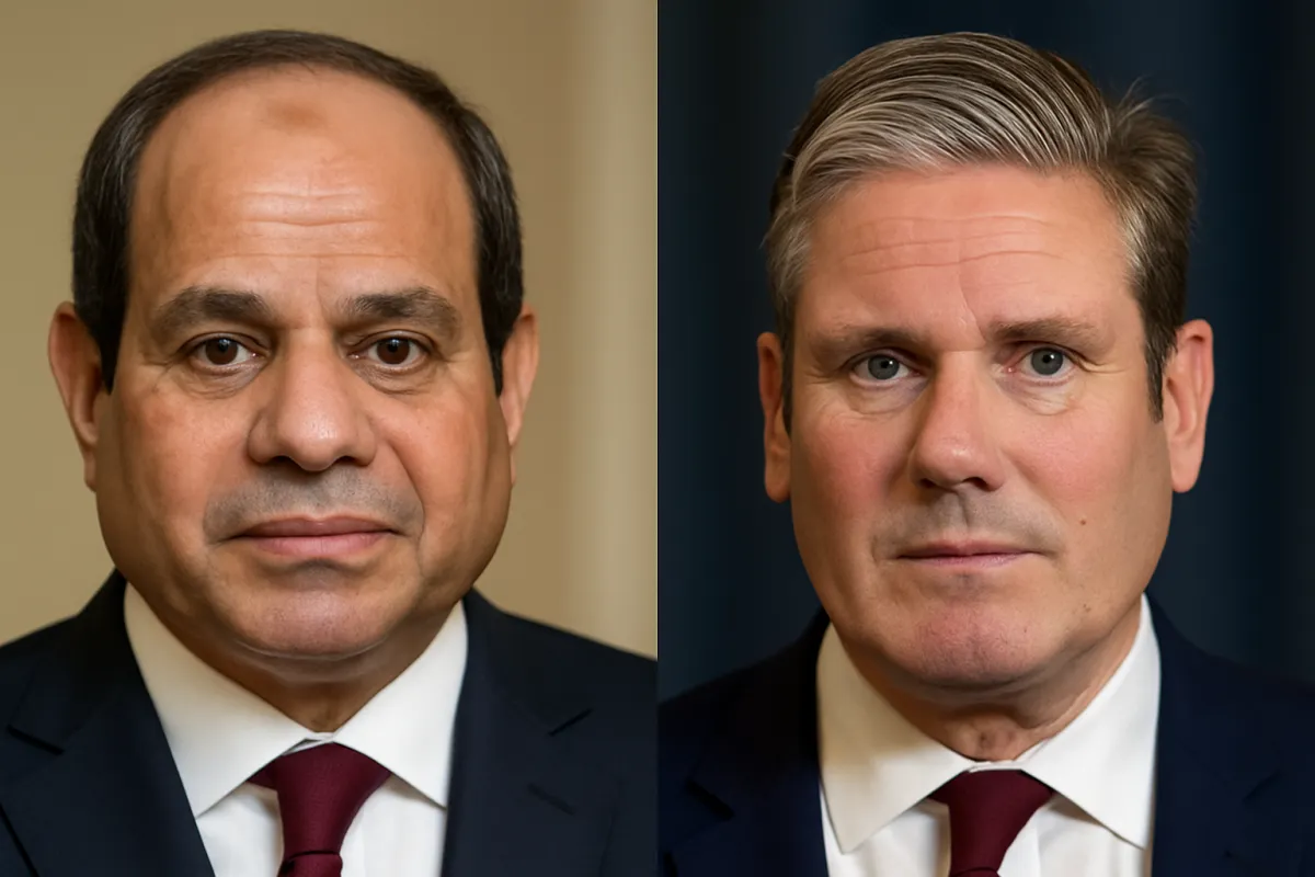 <strong>ستارمر والسيسي</strong>