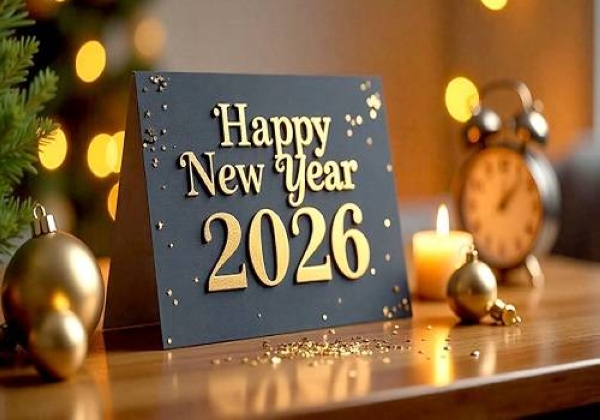 تهنئة بالعام الجديد 2026 للأصدقاء