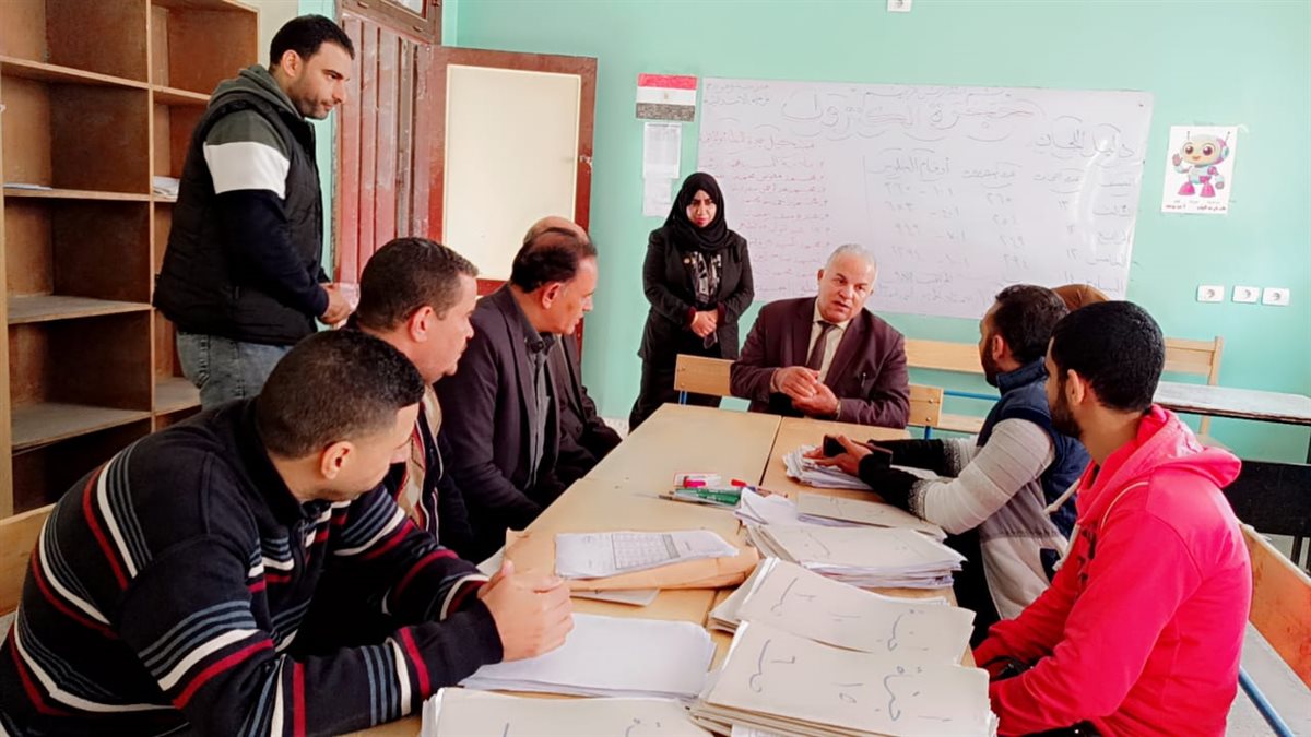 جولة ميدانية للدكتور خالد قبيصي لمتابعة سير الامتحانات بمدارس سنورس