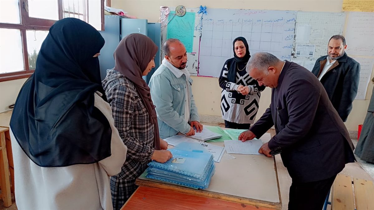 جولة ميدانية للدكتور خالد قبيصي لمتابعة سير الامتحانات بمدارس سنورس