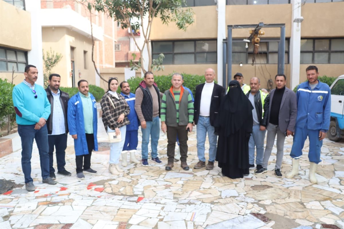 رئيس مياه الفيوم يتفقد محطات الصرف الصحي بأبشواي ويوسف الصديق