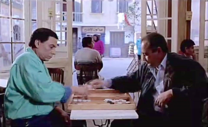 وحيد حامد وعادل إمام في فيلم اللعب مع الكبار