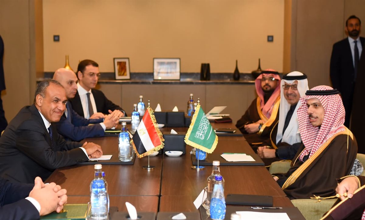 <strong>وزير الخارجية يعقد مباحثات ثنائية مع نظيره السعودي</strong>