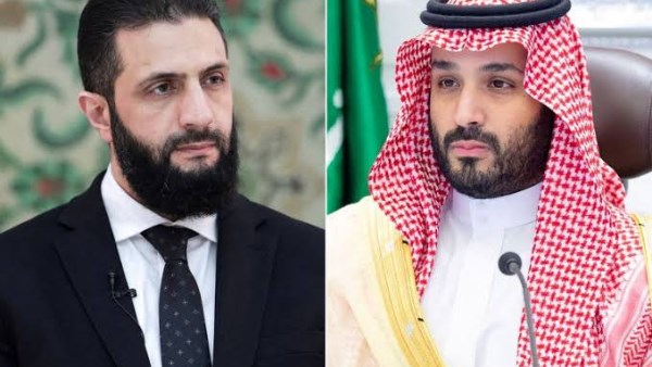 <strong>الشرع وبن سلمان</strong>