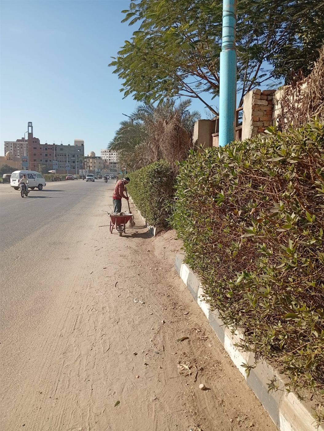 رئيس مركزابشواى: رفع ٣٤٠ طن قمامة ومخلفات بحملة نظافة لأعمال التشجير والتجميل<br>&nbsp;