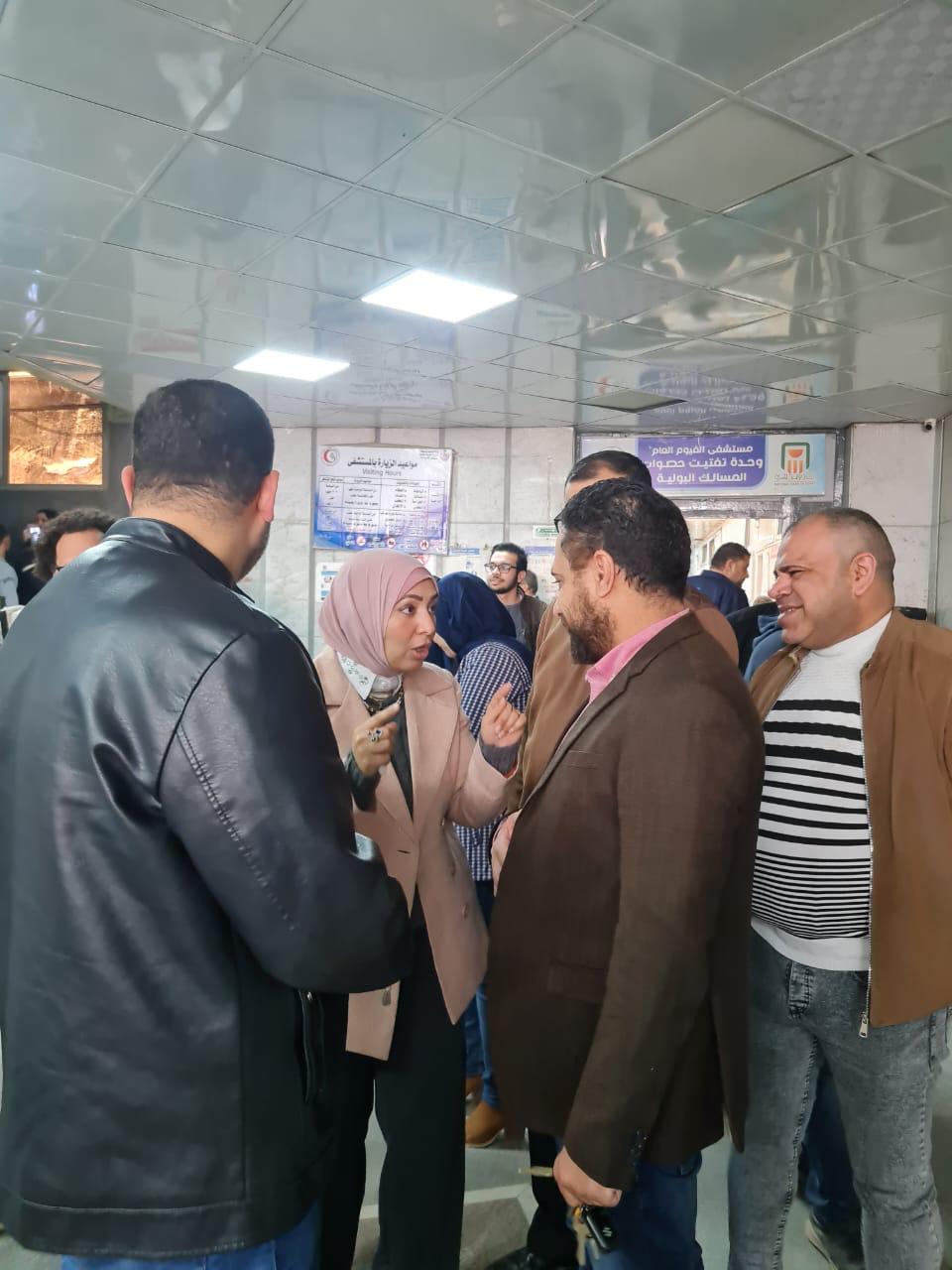 جوله مفاجئه لوكيل الصحة بالفيوم على مستشفى الفيوم العام للاطمئنان على سير العمل &nbsp;