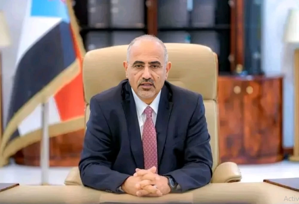 <strong>رئيس المجلس الانتقالي الجنوبي عيدروس الزبيدي</strong>