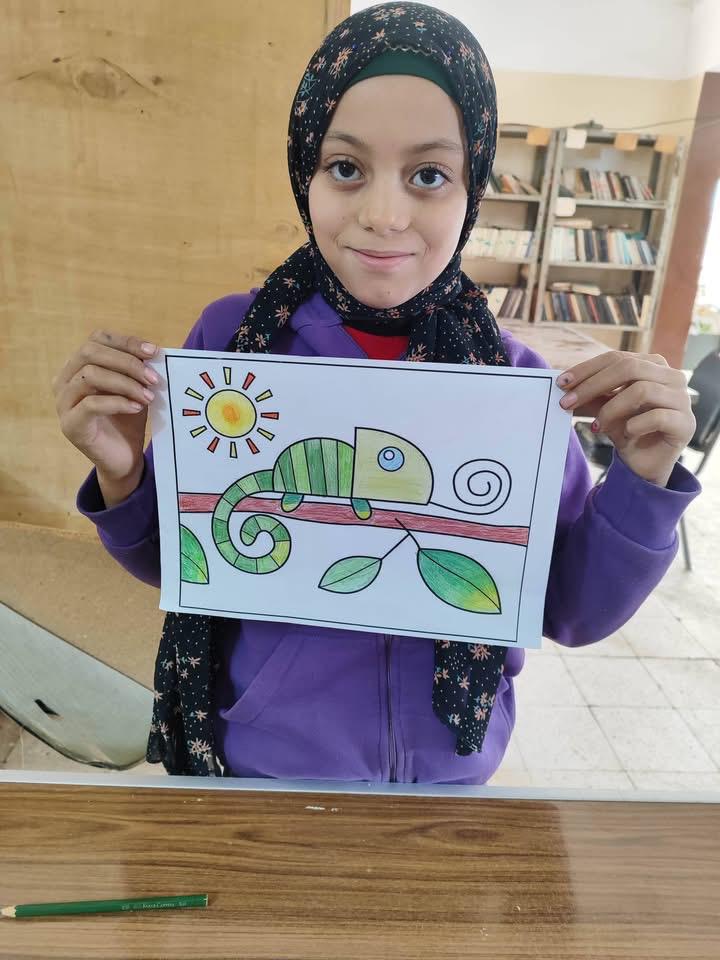 ألوان تبهج القلوب وتحرر طاقة الأطفال ورش رسم وتلوين في مكتبة اللاهون بالفيوم