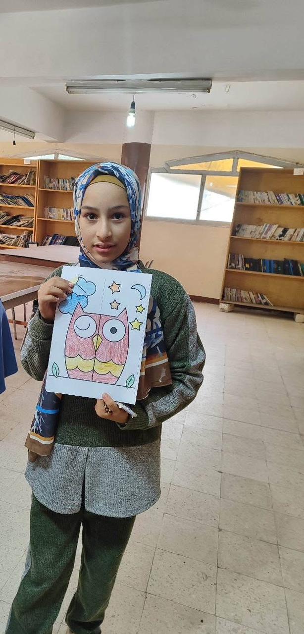 ألوان تبهج القلوب وتحرر طاقة الأطفال ورش رسم وتلوين في مكتبة اللاهون بالفيوم