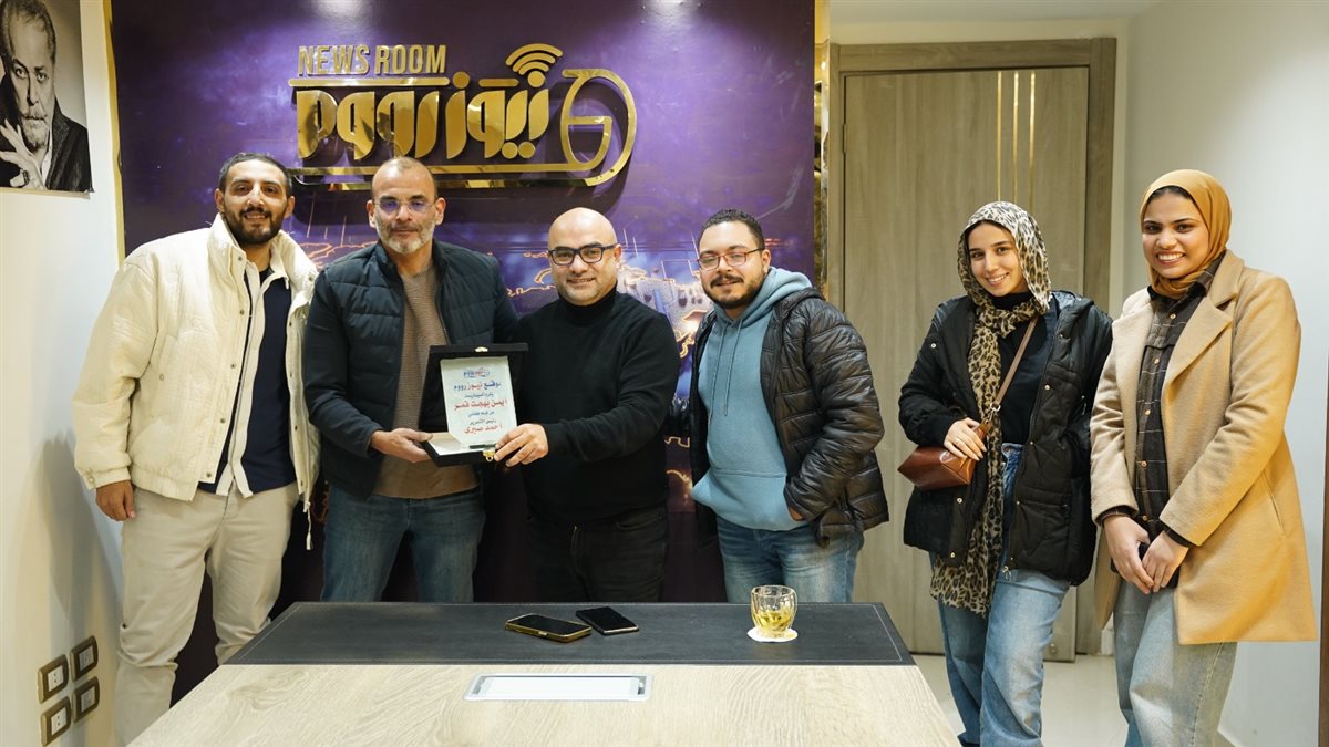 أيمن بهجت قمر في ندوة تكريمه بموقع نيوز رووم&nbsp;