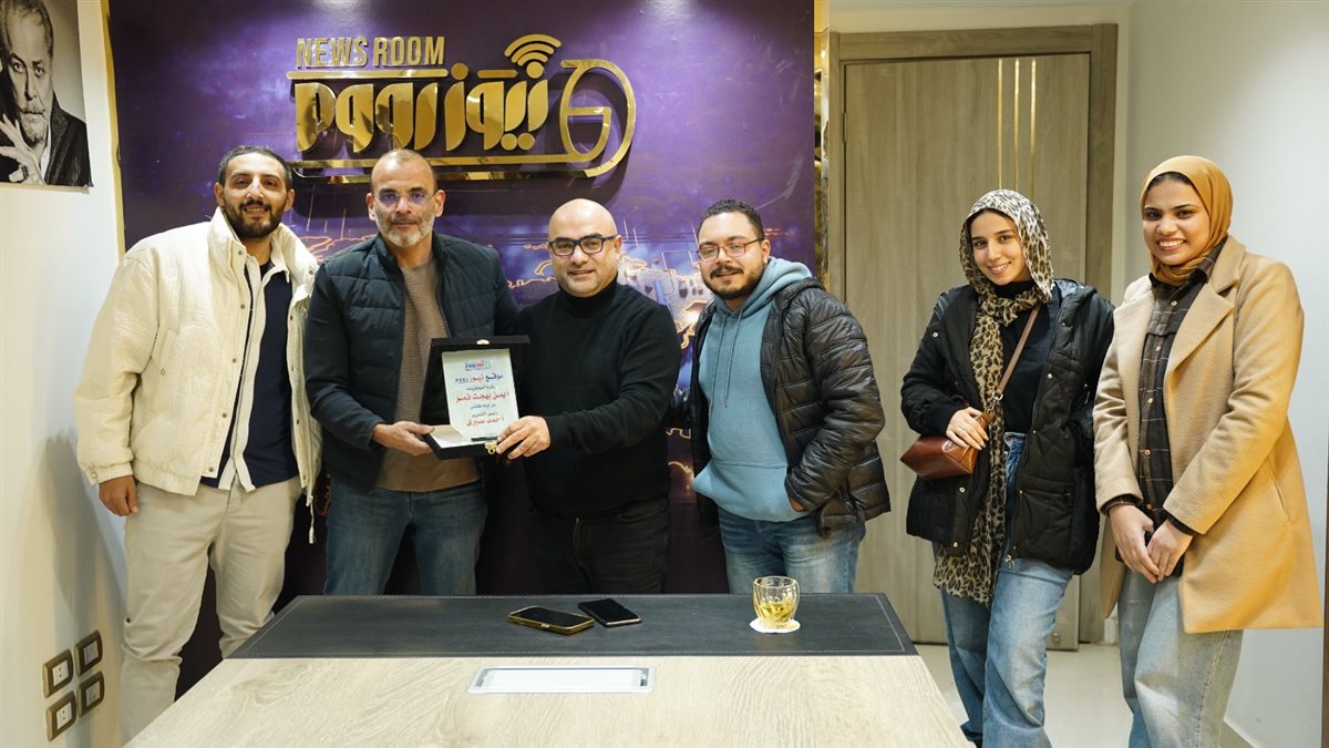 أيمن بهجت قمر في ندوة تكريمه بموقع نيوز رووم