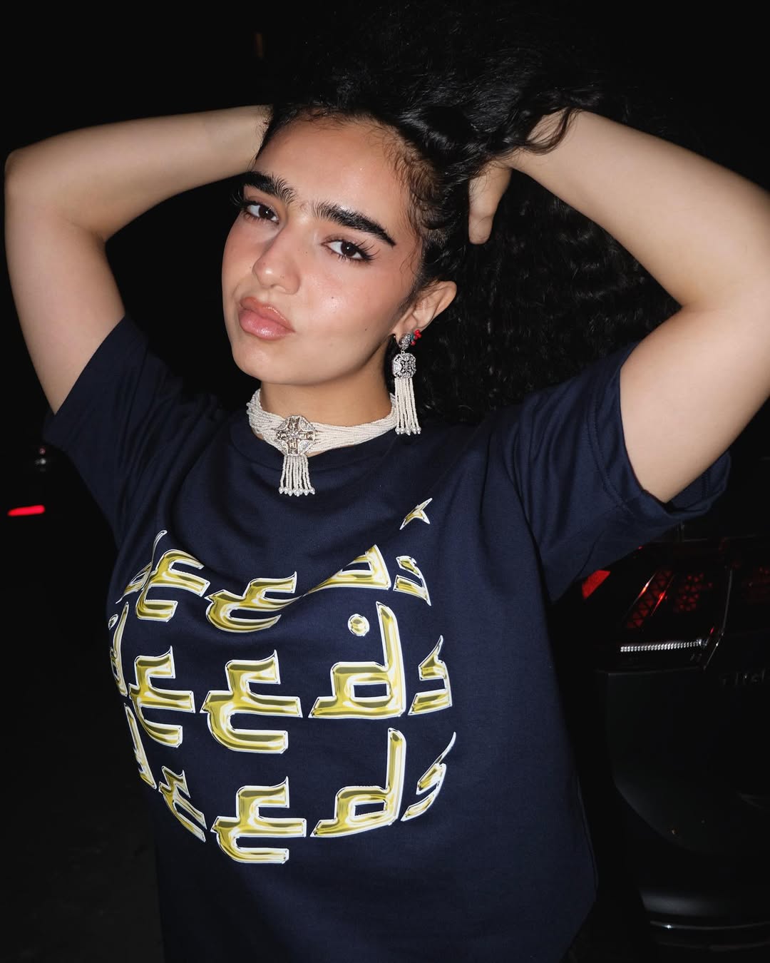 الاستايلست نور العراقية زوجة ويجز