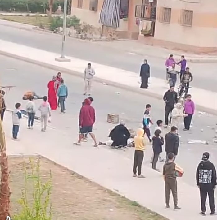 الضحايا لحظة وقوع الحادث