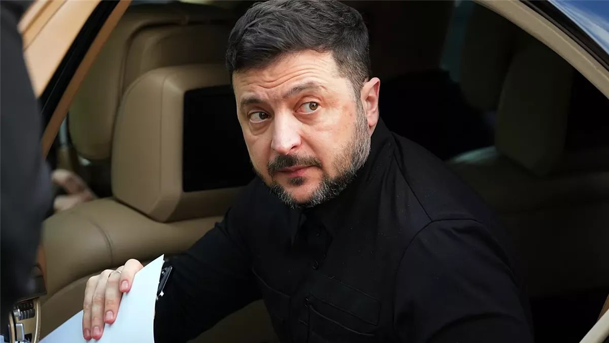<strong>الرئيس الأوكراني فولوديمير زيلينسكي</strong>