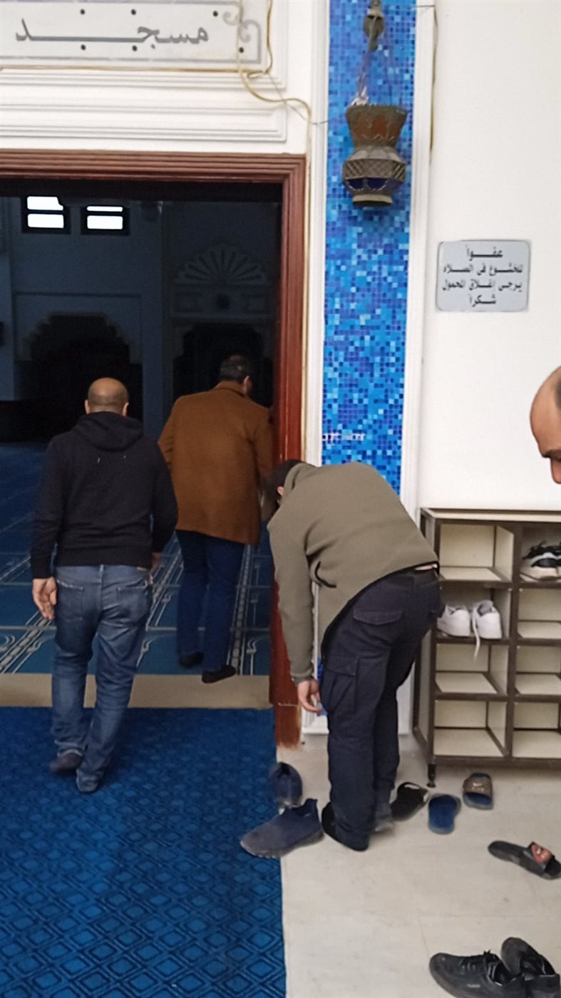 جنازة الفنان نضال الشافعي بمسجد آل بهجت دريم لاند&nbsp;