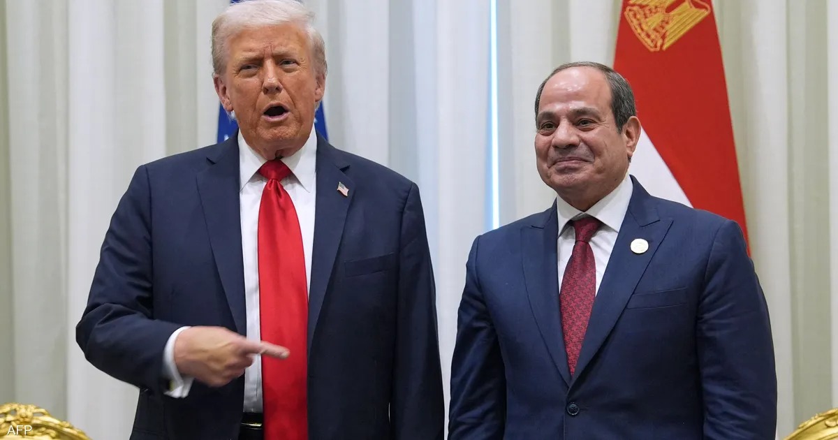الرئيس السيسي ونظيره الأمريكي ترامب
