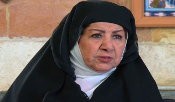 الفنانة الراحلة هدى شعراوي في مسلسل باب الحارة