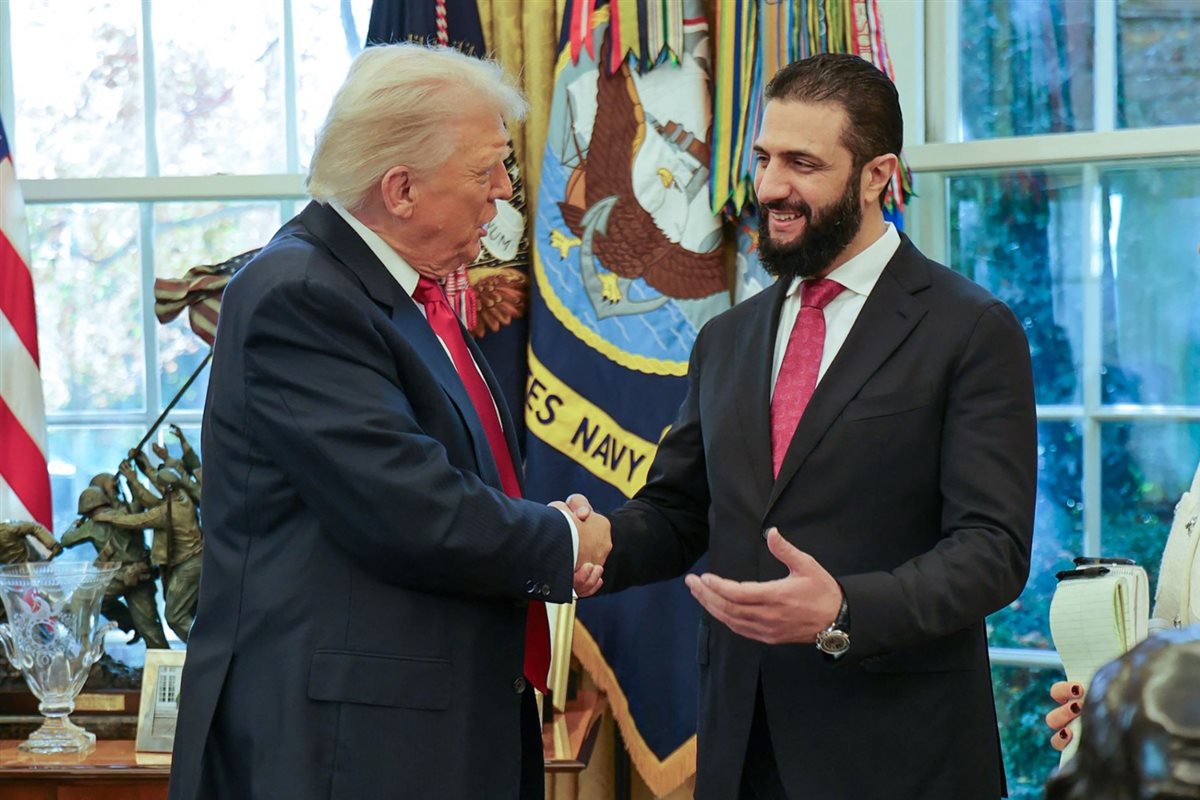 <strong>الرئيس الأمريكي ونظيره السوري</strong>