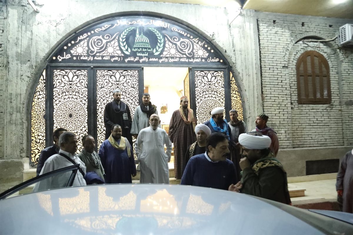 جانب من استقبال شيوخ الطرق