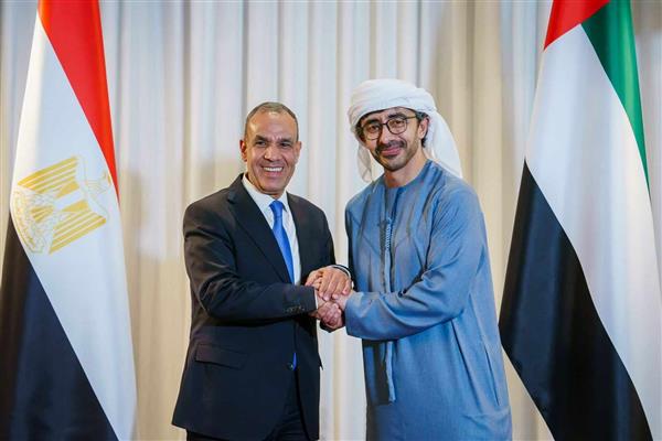 <strong>وزير الخارجية ونظيره الإماراتي</strong>