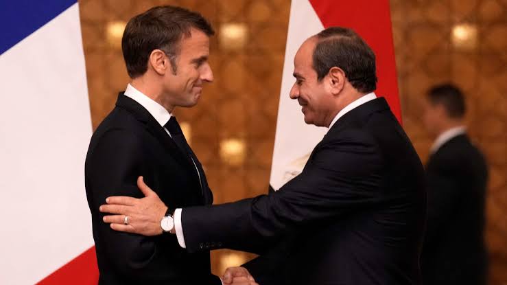 الرئيس السيسي ونظيره الفرنسي