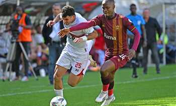جانب من مباراة الزمالك وستيلينبوش