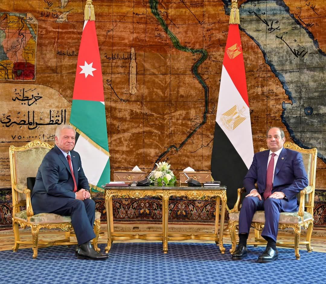 الرئيس المصري والعاهل الاردني