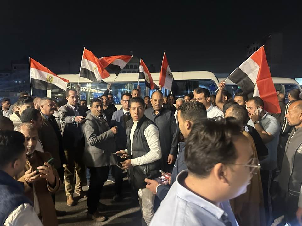 توافد أعداد كبيرة من الجبهة الوطنية انطلاقا إلى رفح لدعم القضية الفلسطينية