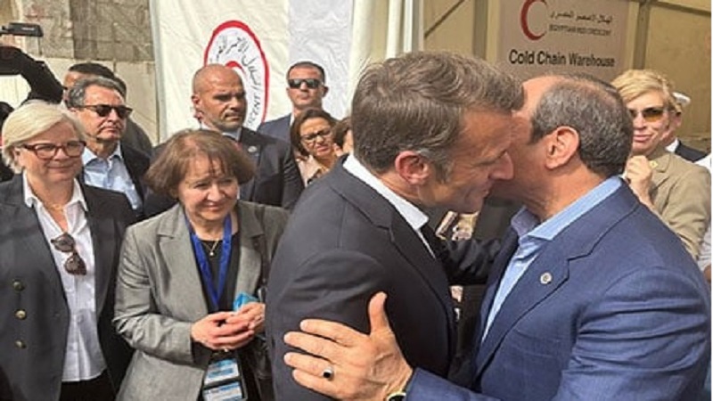 الرئيس السيسي ونظيره الفرنسي