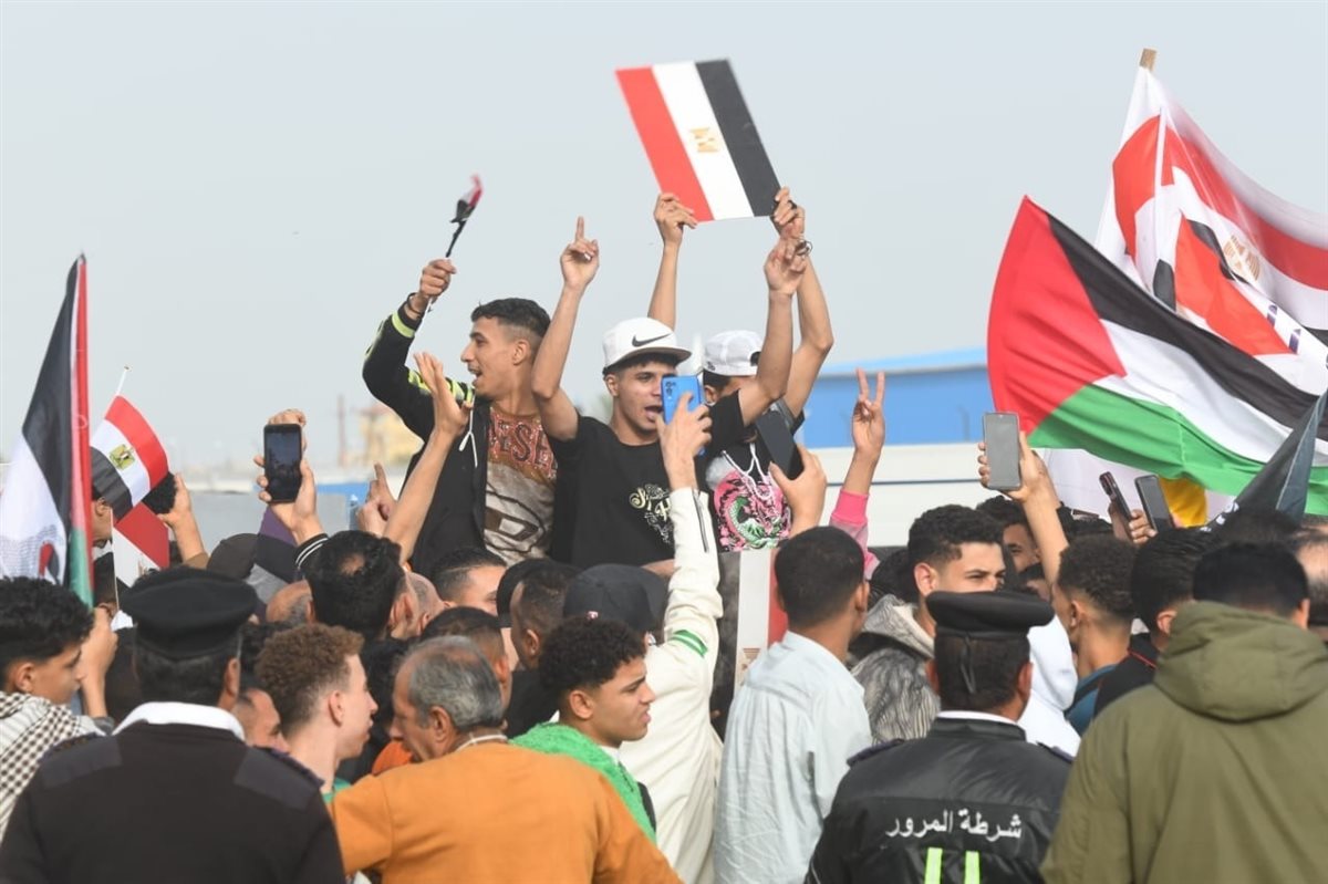 رسائل الوقفة التضامنية في مدينة العريش