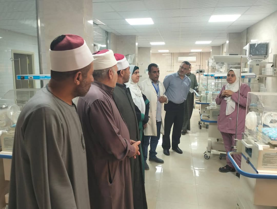 وفد إدارة فيديمين يزور مستشفى فيديمين المركزي بالفيوم