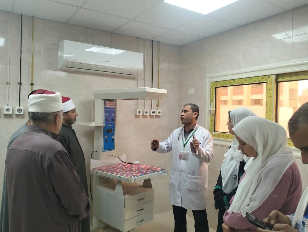 وفد إدارة فيديمين يزور مستشفى فيديمين المركزي بالفيوم