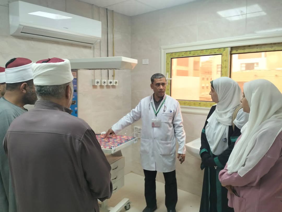 وفد إدارة فيديمين يزور مستشفى فيديمين المركزي بالفيوم