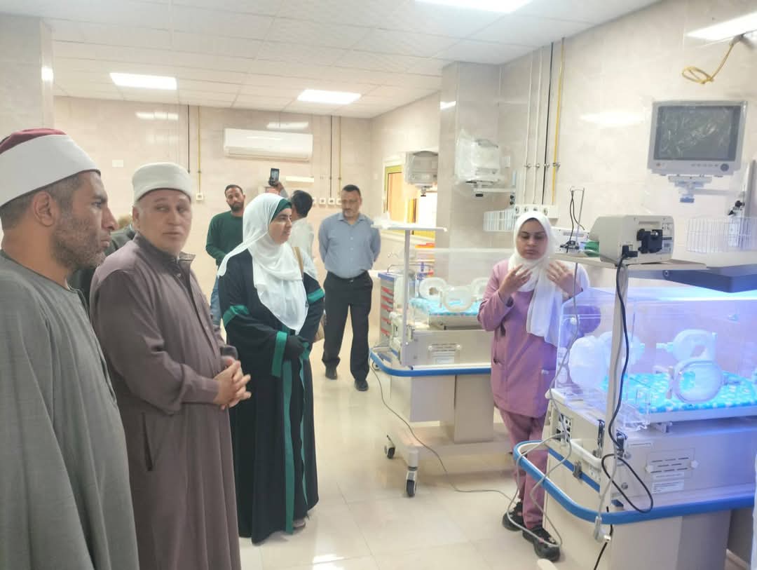 وفد إدارة فيديمين يزور مستشفى فيديمين المركزي بالفيوم
