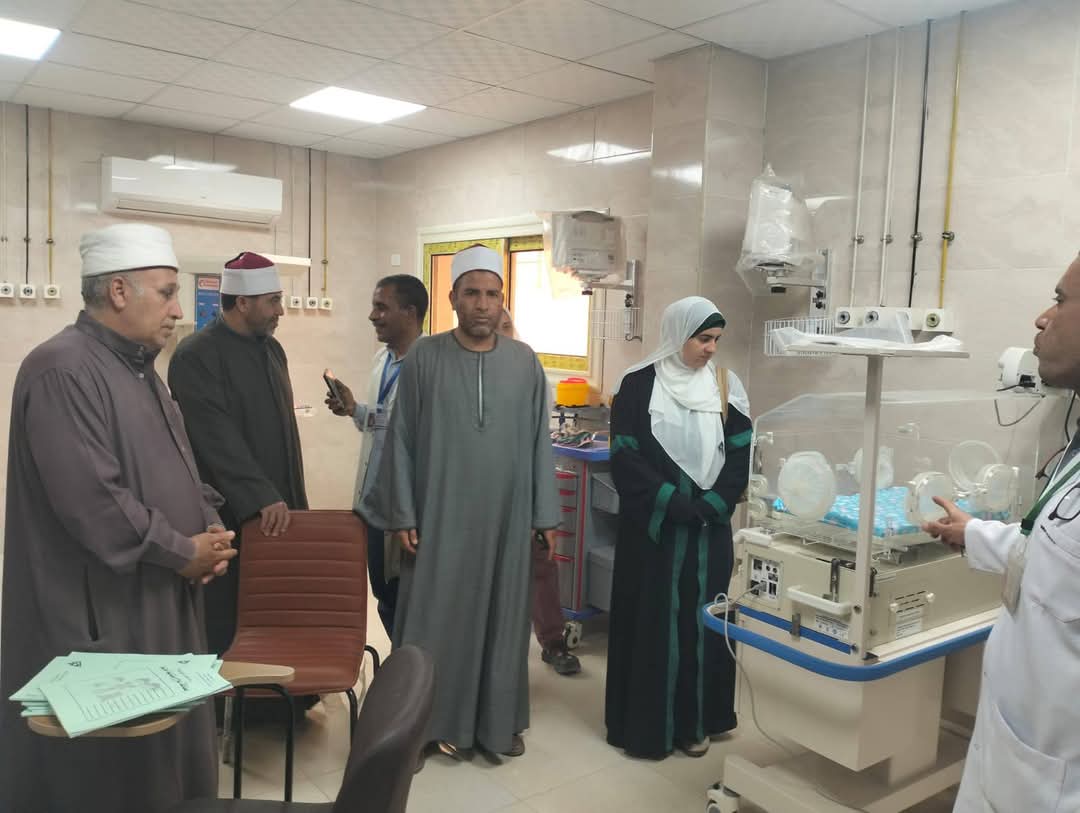 وفد إدارة فيديمين يزور مستشفى فيديمين المركزي بالفيوم