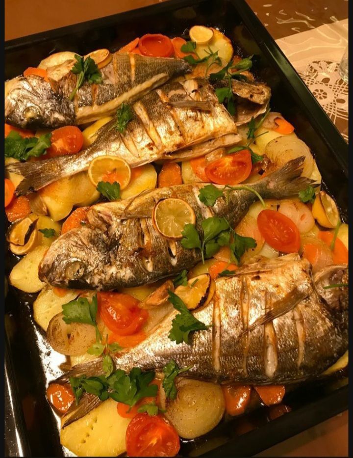 طريقة عمل صينية السمك البلطي في الفرن