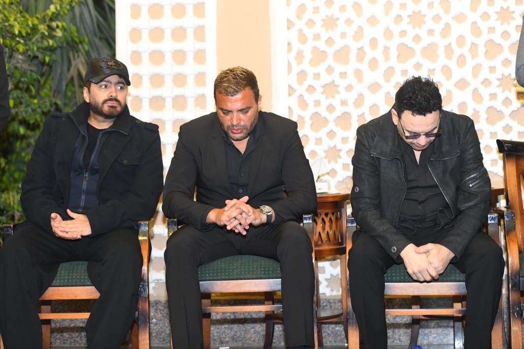 عزاء والدة زوجة رامي صبري&nbsp;