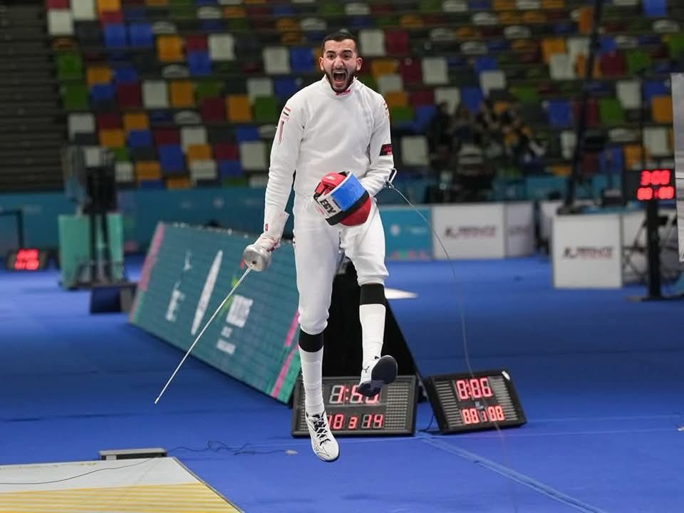 وزير الشباب والرياضة يهنيء محمود &nbsp;السيد بعد تتويجه بذهبية سيف المبارزة في بطولة العالم للناشئين بالصين<br>&nbsp;