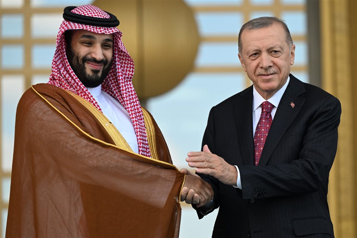 <strong>الرئيس التركي والرئيس السعودي</strong>