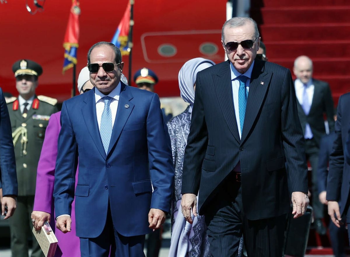 <strong>أردوغان والسيسي</strong>