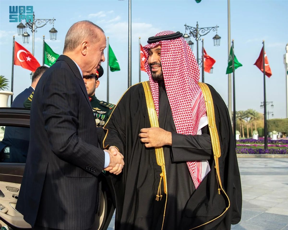 <strong>أردوغان وبن سلمان</strong>